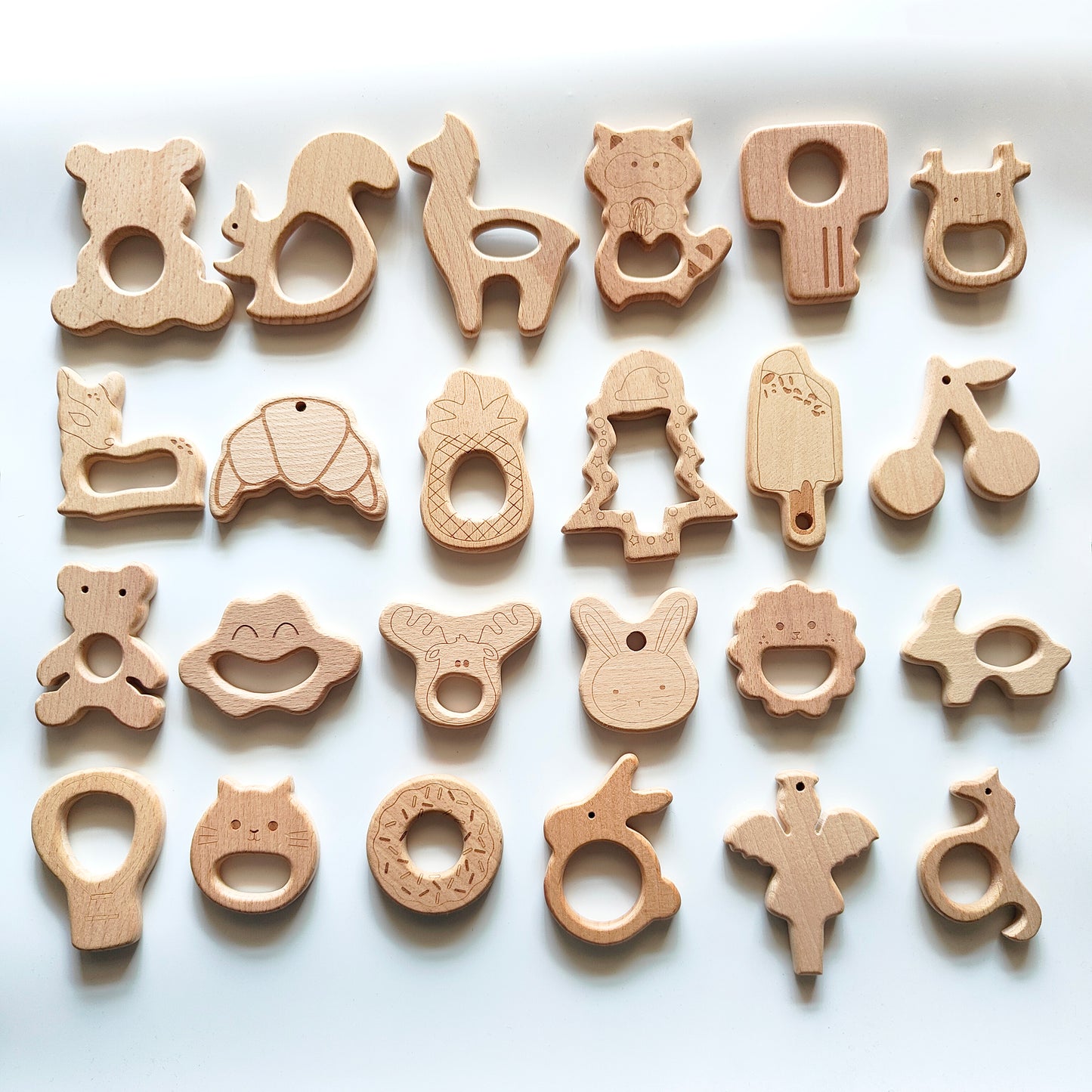 Unfinished Beech Wood Pendant