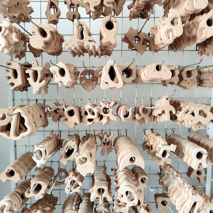 Unfinished Beech Wood Pendant