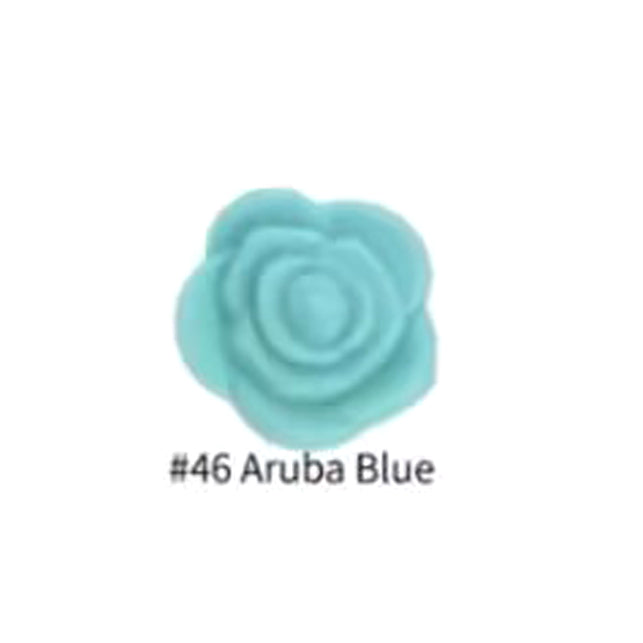50Pcs/Lots Mini Double-Faced Rose Flower Silicone Beads - 20mm