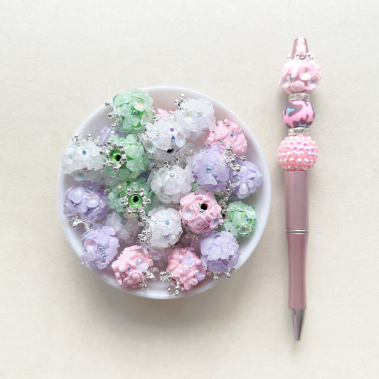 Sparkling Rhinestone Beads,Fancy Beads,Crown Beads,Polymer Clay Beads