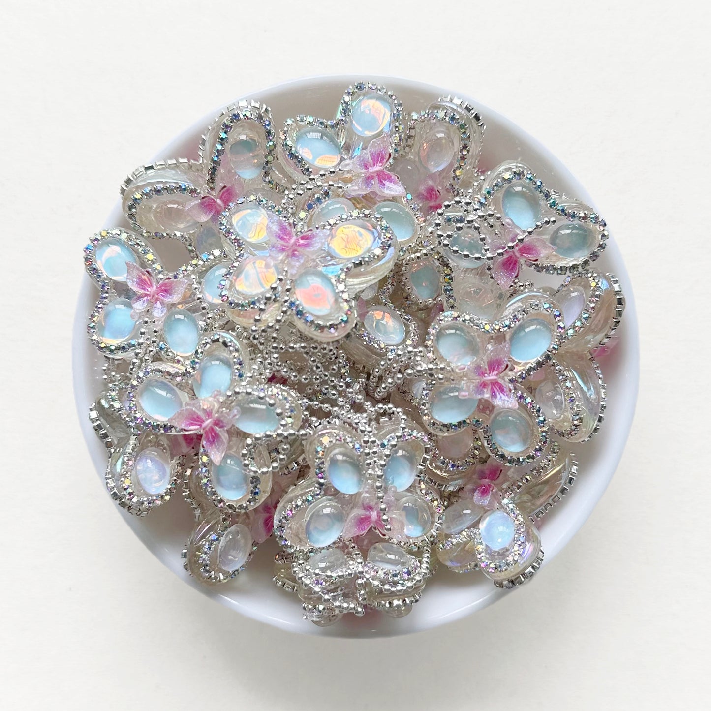 Bling Tassels Butterfly Beads, Fancy Dangle Beads, Butterfly Beads