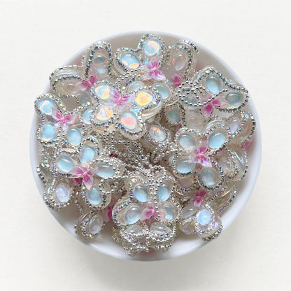 Bling Tassels Butterfly Beads, Fancy Dangle Beads, Butterfly Beads