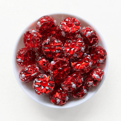 Fancy Gem Rhinestone Polymer Clay Beads