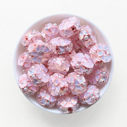 Fancy Gem Rhinestone Polymer Clay Beads