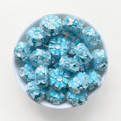 Fancy Gem Rhinestone Polymer Clay Beads