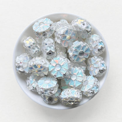 Fancy Gem Rhinestone Polymer Clay Beads