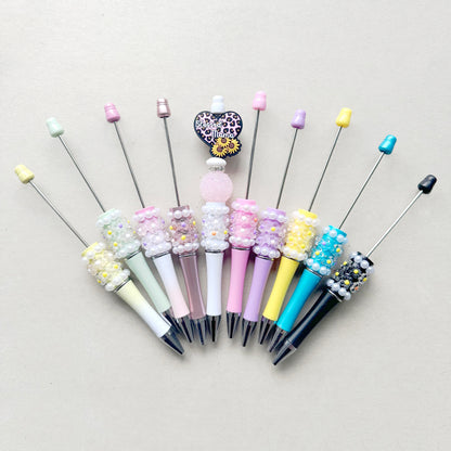 Fancy Pearl Floral Beadable Pen, Pen Bar Blanks for Beading