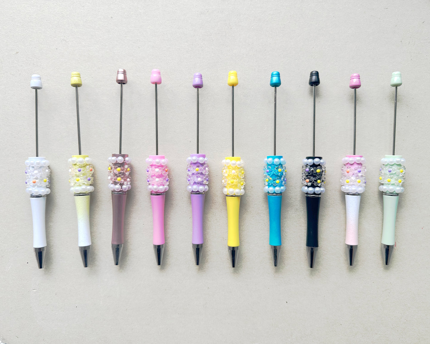 Fancy Pearl Floral Beadable Pen, Pen Bar Blanks for Beading