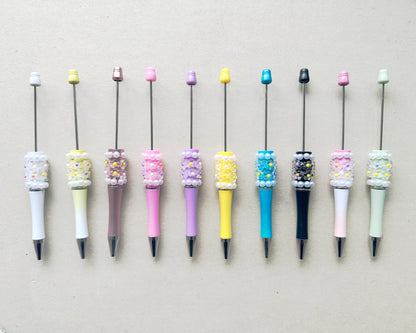 Fancy Pearl Floral Beadable Pen, Pen Bar Blanks for Beading