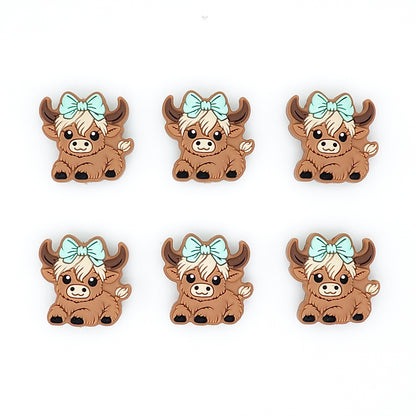 Girl Highland Cow Focal