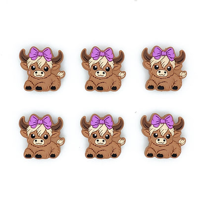 Girl Highland Cow Focal