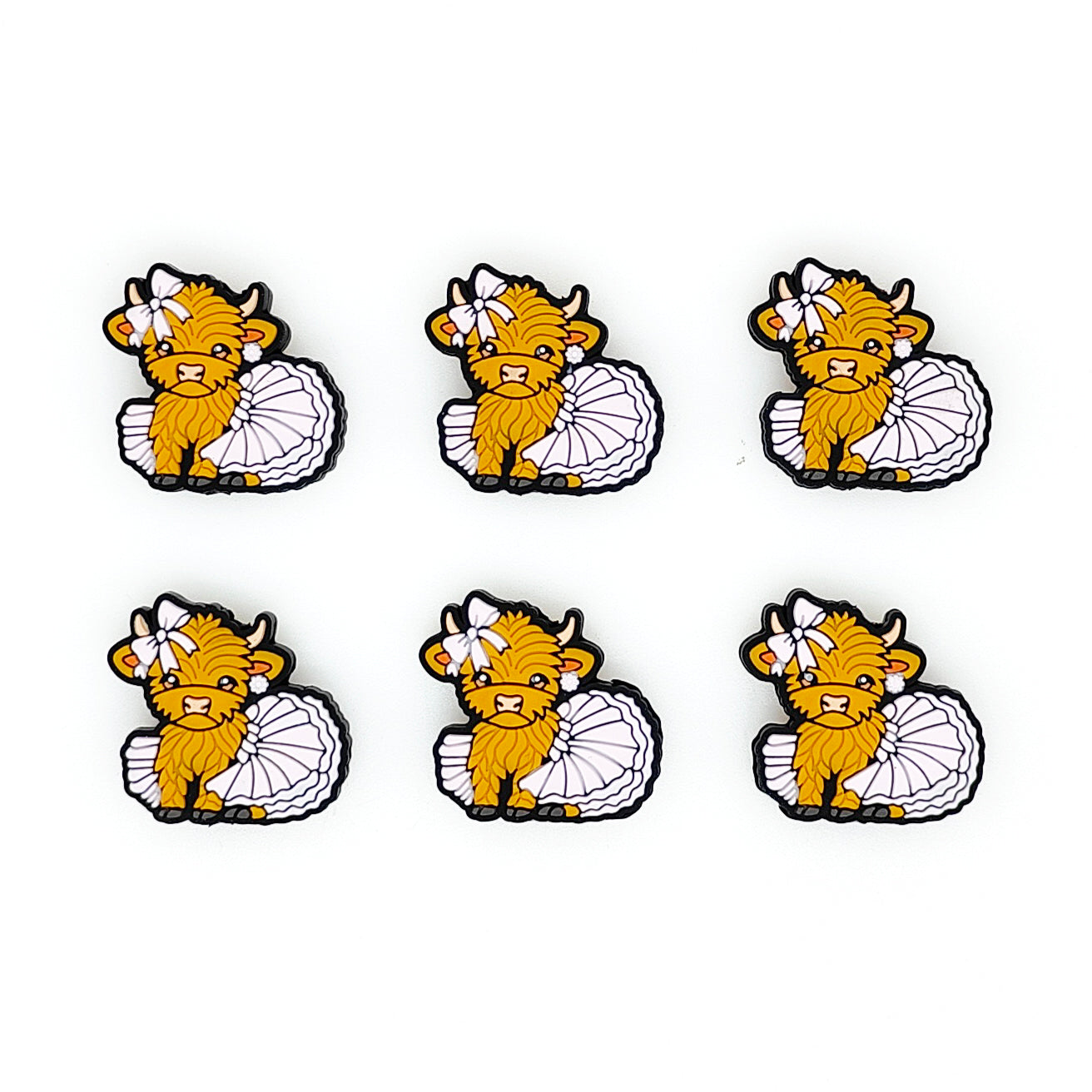 Highland Cow In Skirt Focal