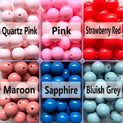 15mm Shiny Round Liquid Silicone Beads Wholesale