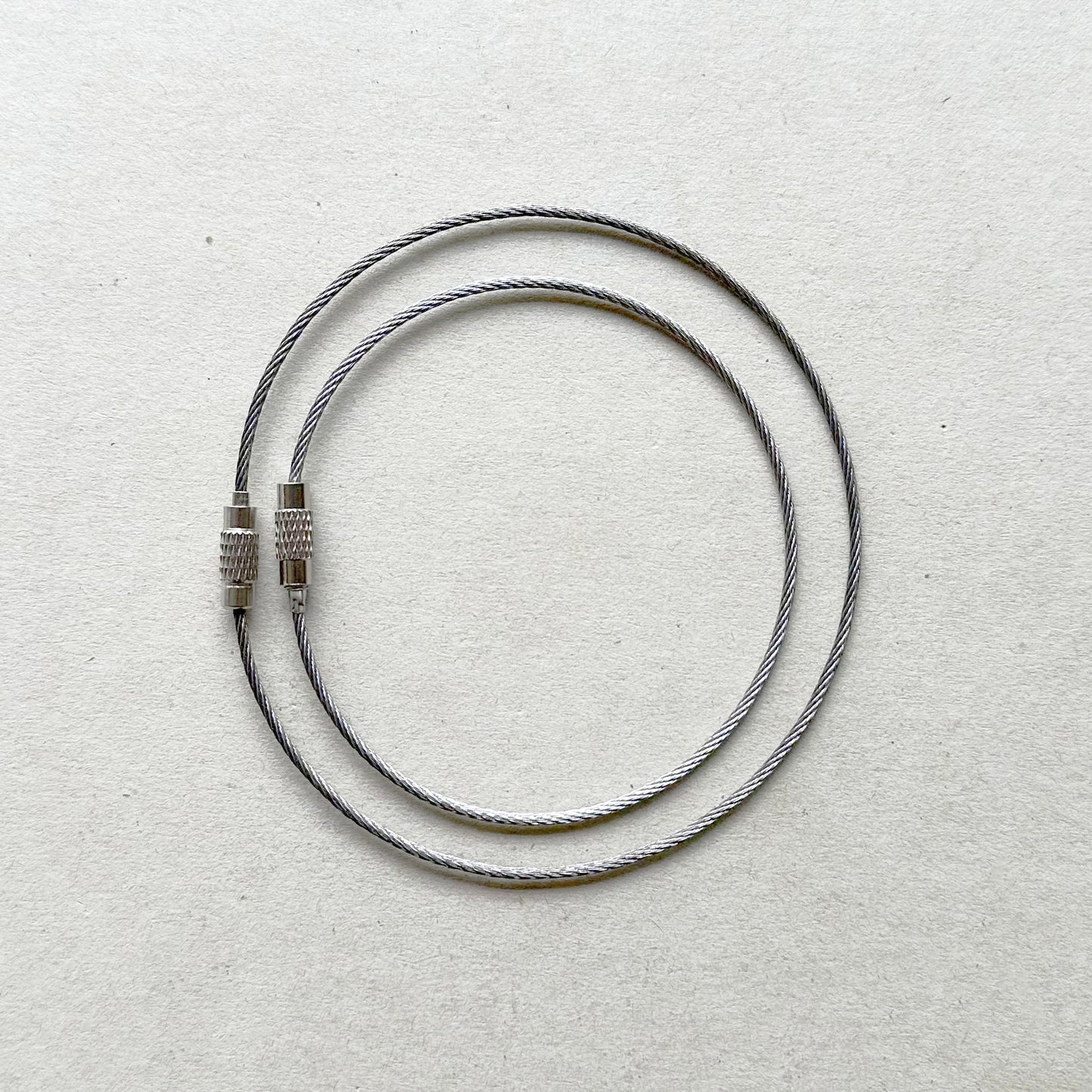10Pcs/Lot Beadable Stainless Steel Wire Ring Blank