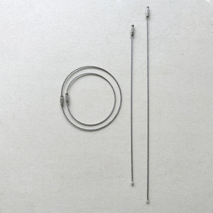 10Pcs/Lot Beadable Stainless Steel Wire Ring Blank