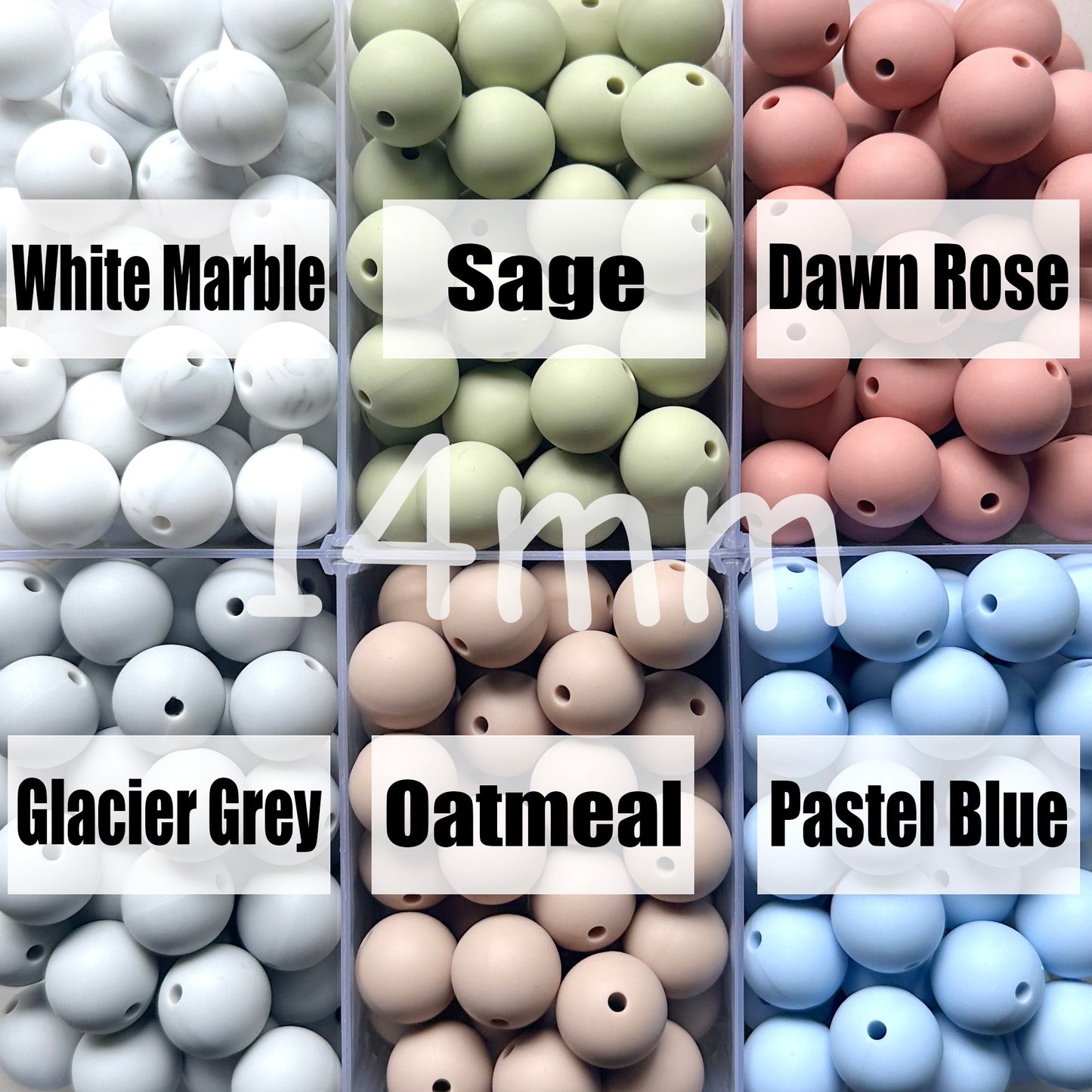 14mm Round Silicone Beads Wholesale, Loose, Pearl Ball
