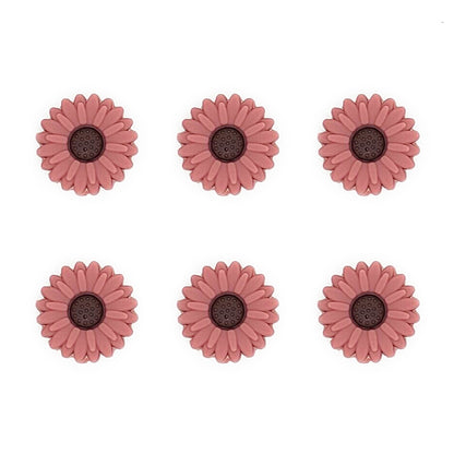 20mm New Daisy/Sunflower Silicone Beads