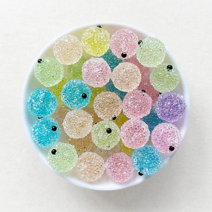 16mm Crystal Pave Fancy Rhinestone Sugar Beads