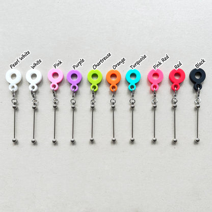 Beadable Straw Charm Blank DIY Tumbler Charm