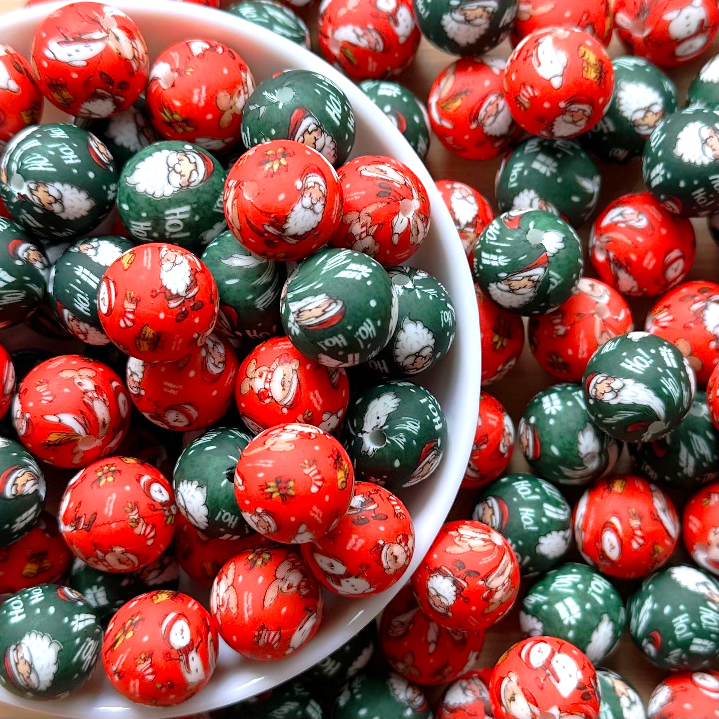 Assorted Christmas Silicone Beads