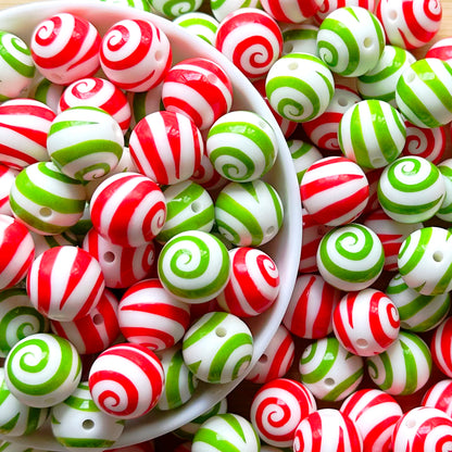Loose Spacer Beads,Assorted Christmas Silicone Beads Mix