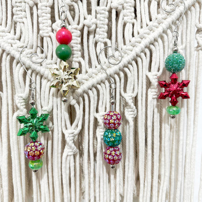 Beadable Blank Christmas Tree Hanger Hooks,Ornament Hooks