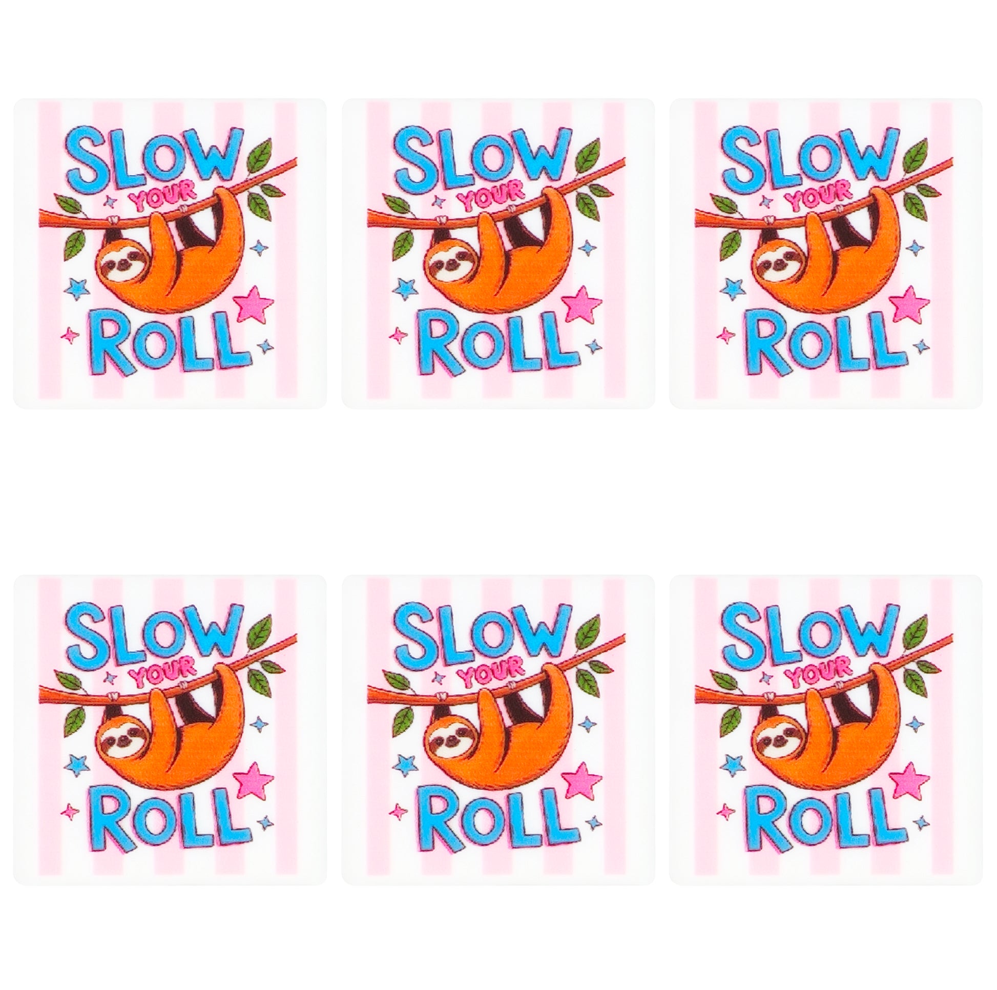 Slow Your Roll Sloth Square Print Focal