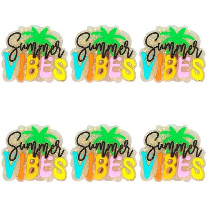 Summer Vibes Gold Flake Focal