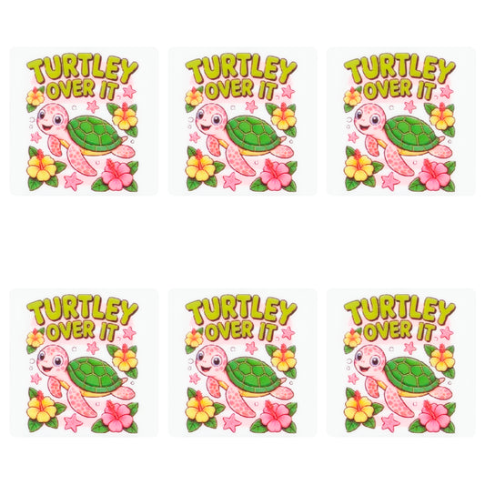 Turtley Over It Square Print Focal