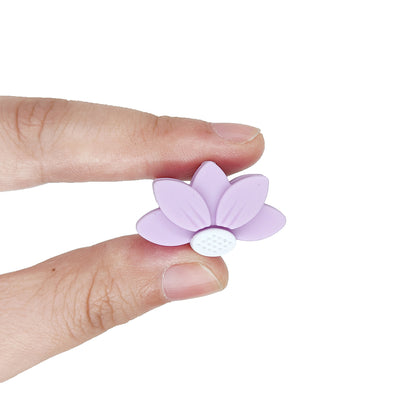 Half Daisy Flower Focal Beads Mix Color
