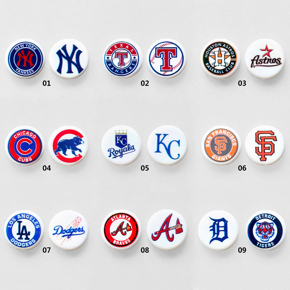 24mm UV Flat Round Baseball Team Acrylic Beads,Coin Beads