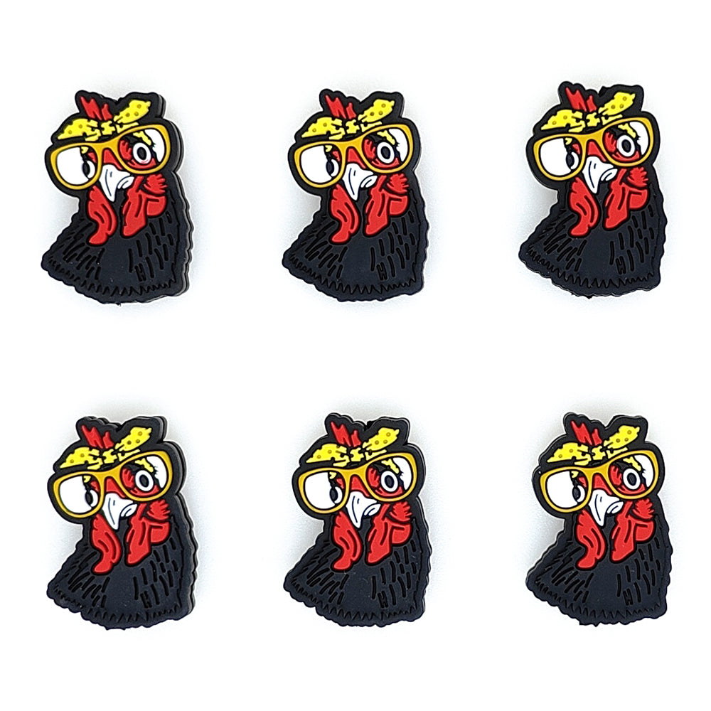 Chicken with Bandana Focal Beads