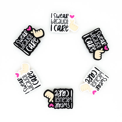 I Swear Because I Care Focal Beads