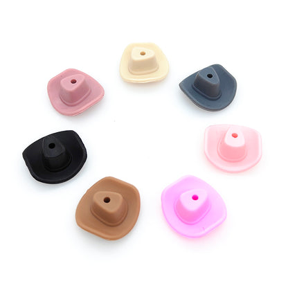 Cowboy Hat Focal Beads Silicone Beads 20*20mm