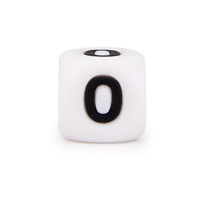 Cube Figure/Number Silicone Beads 12*12mm