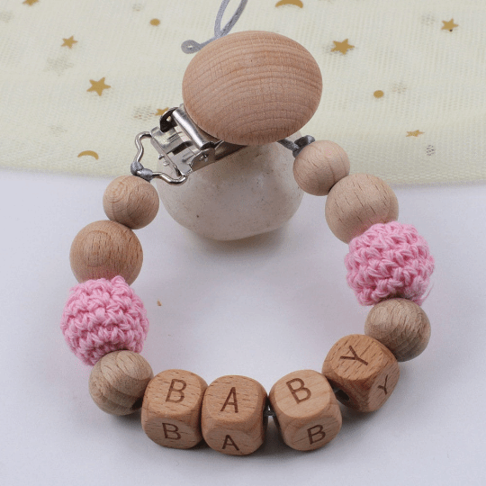 Personalized - Dummy Pacifier Chain Clip