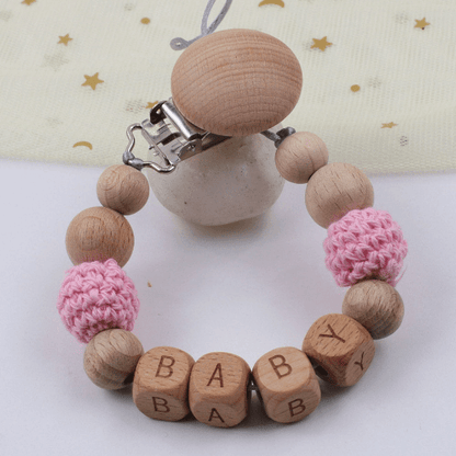 Personalized - Dummy Pacifier Chain Clip