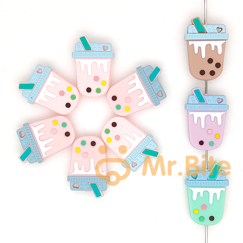 MilkShake Cup Silicone Beads - 34*23mm