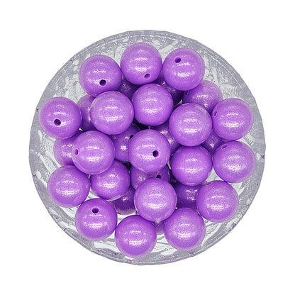 15mm Opal Round Glossy Silicone Beads