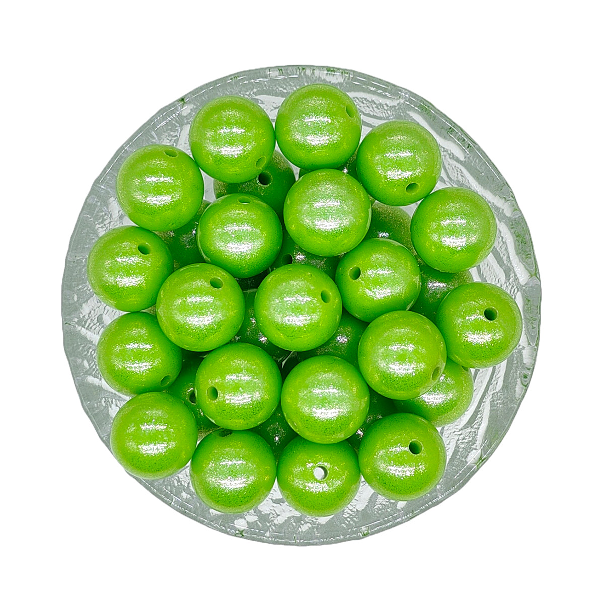 15mm Opal Round Glossy Silicone Beads