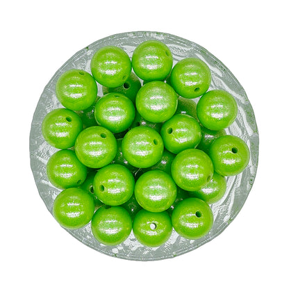 15mm Opal Round Glossy Silicone Beads