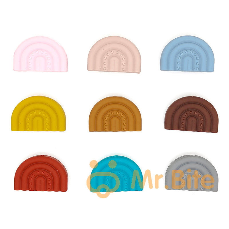 New Rainbow Silicone Beads 20*30mm