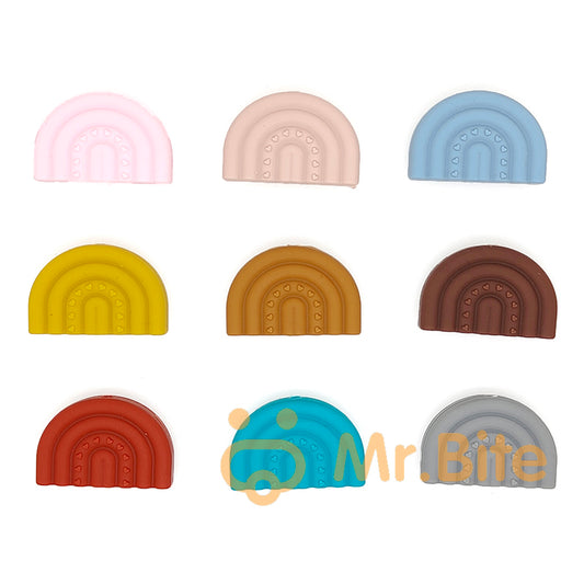 New Rainbow Silicone Beads 20*30mm