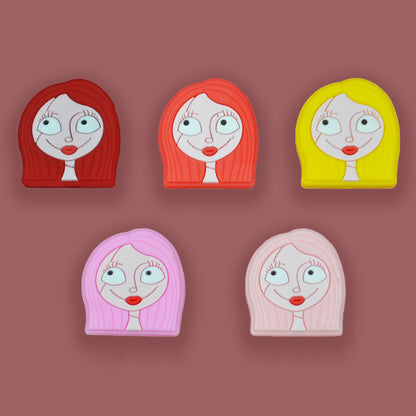 Halloween Patches Doll Silicone Beads - 30*27mm