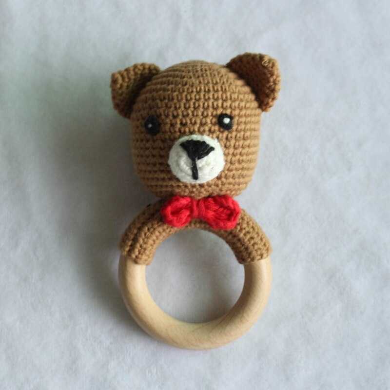 Crochet Bear Rattles Set