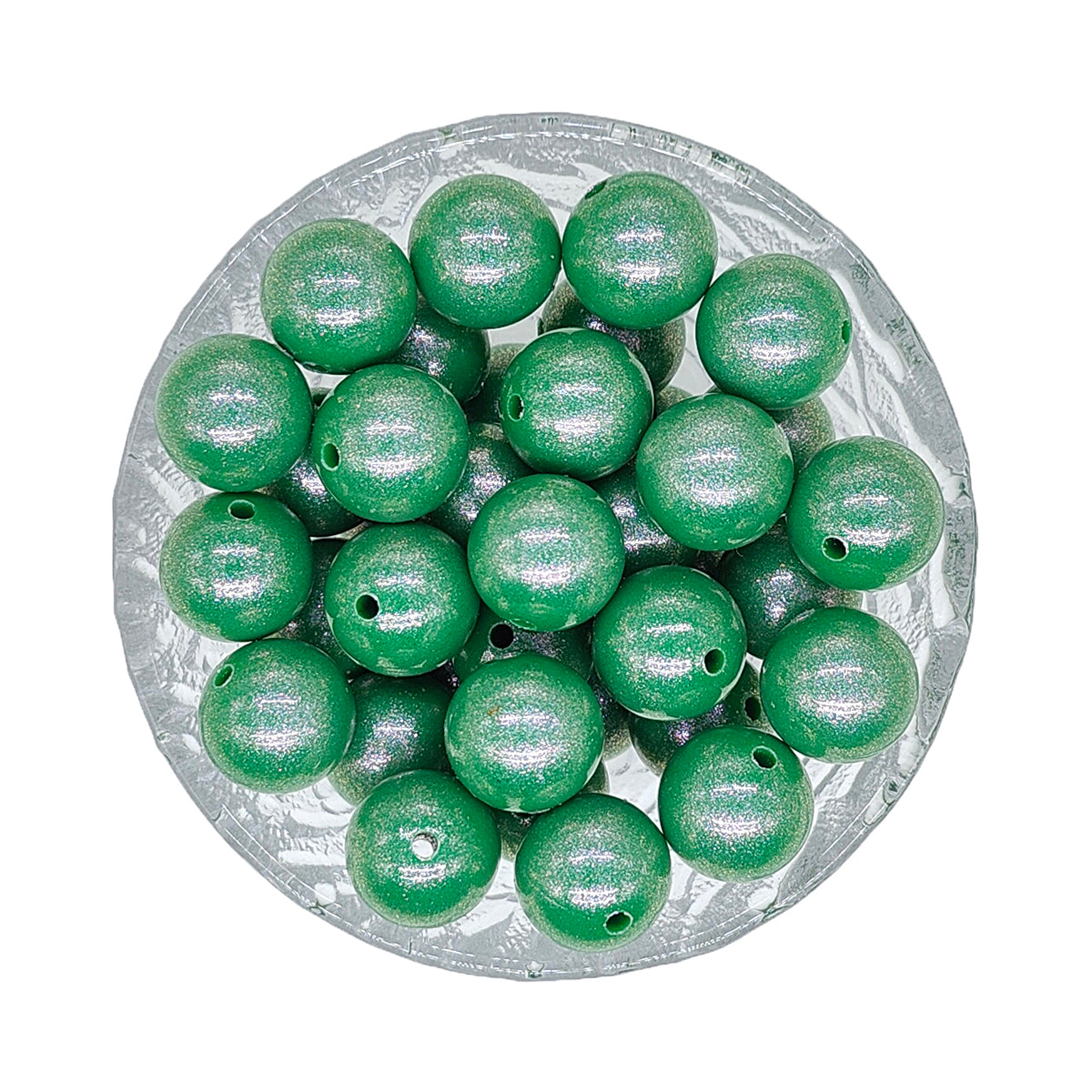 15mm Opal Round Glossy Silicone Beads
