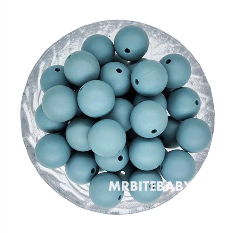 12/15mm Round Silicone Beads #98 - #119