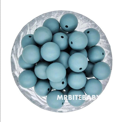 12/15mm Round Silicone Beads #98 - #119