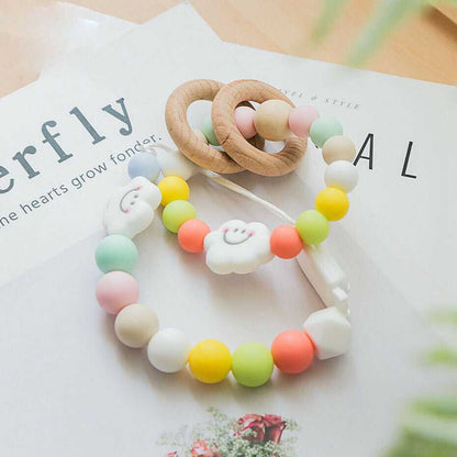Baby Teething Pacifier Clip & Bracelet Toy