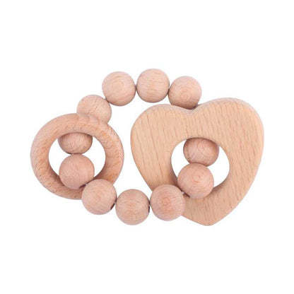 Beech Wood Teething Ring Ratle